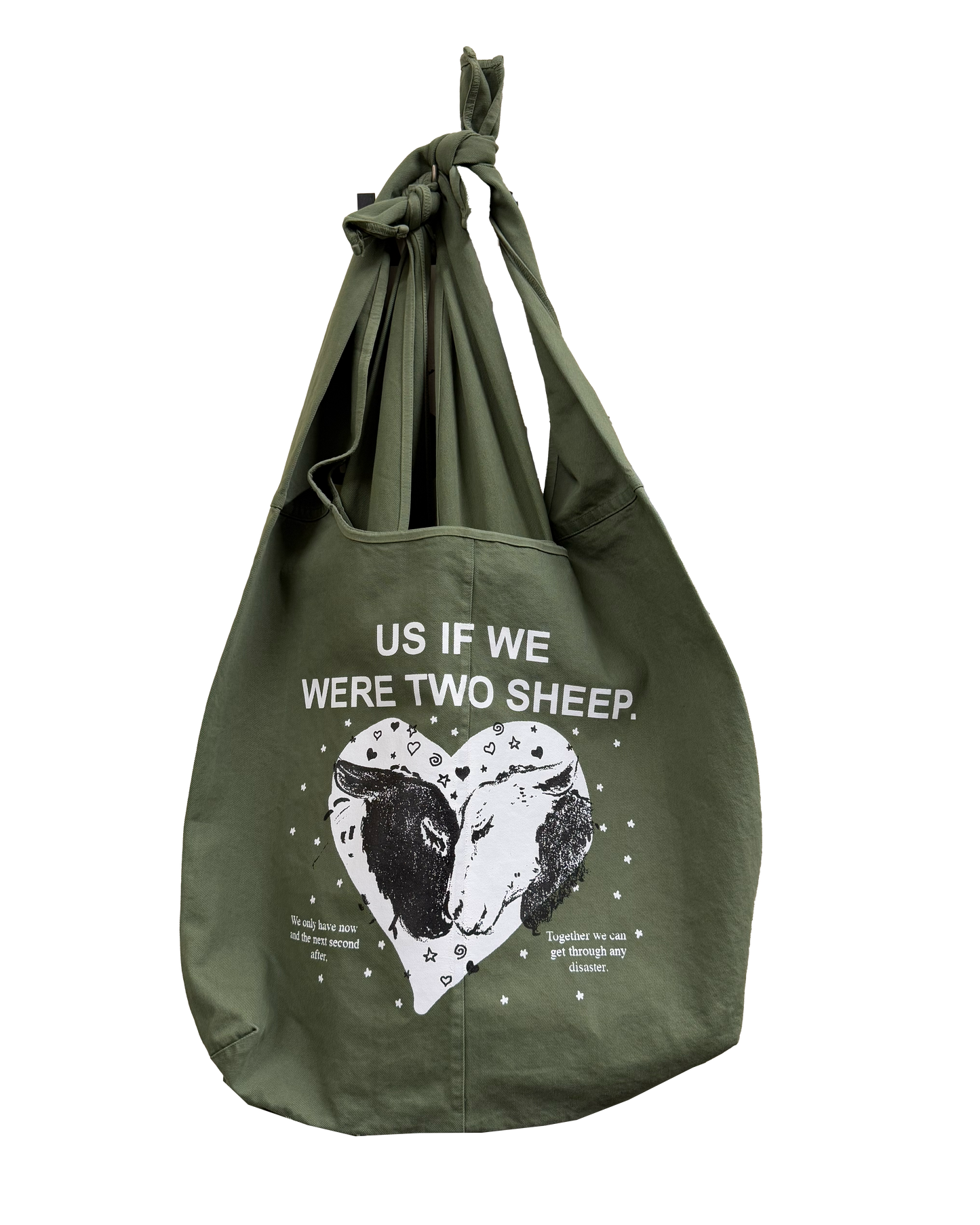 Us if we were two sheep Tote Bag