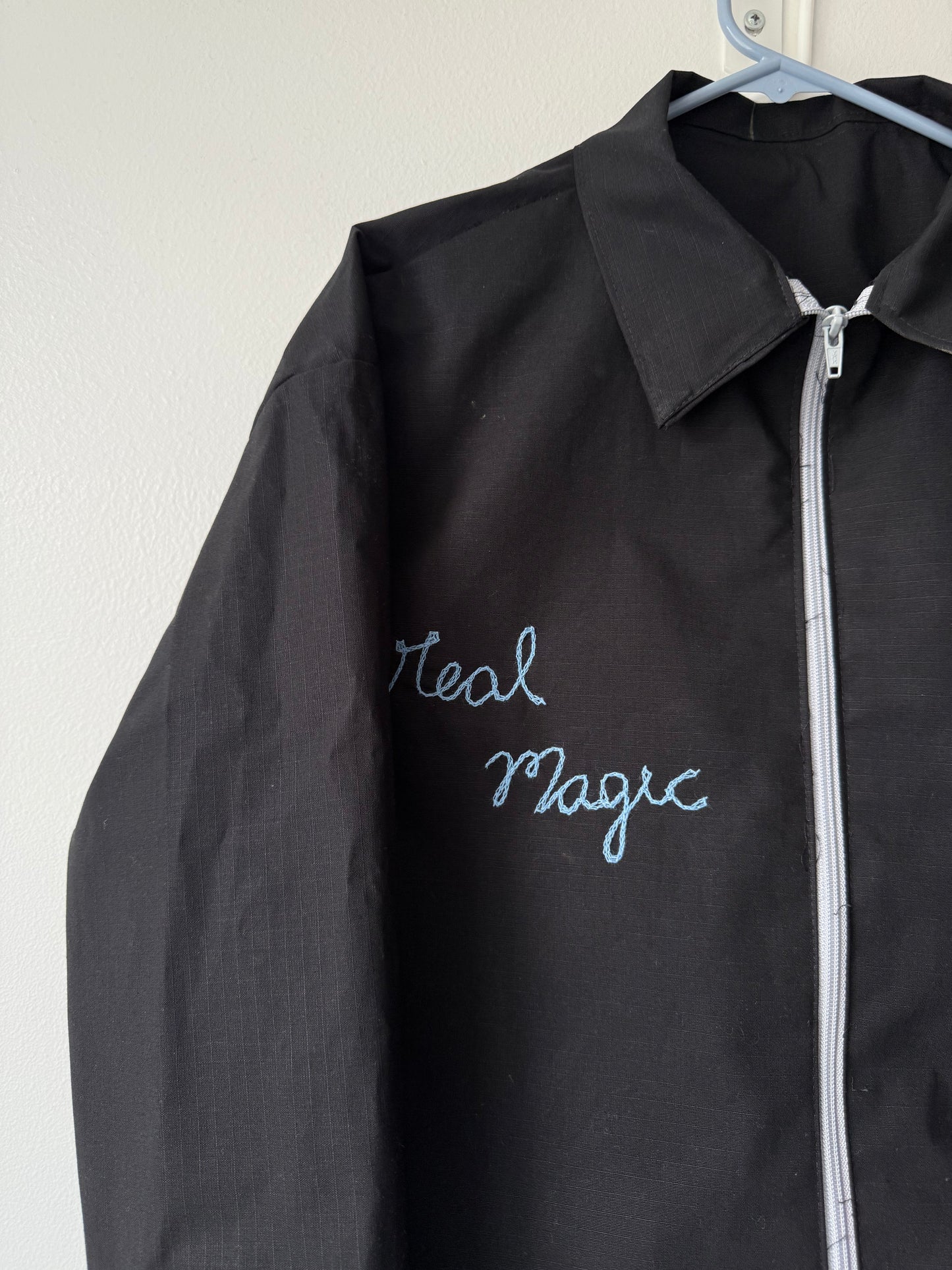 August 16th 2025 (I'm So Tired) SIZE SMALL/MEDIUM - One Of A Kind Chain Stitched Jacket (Copy)
