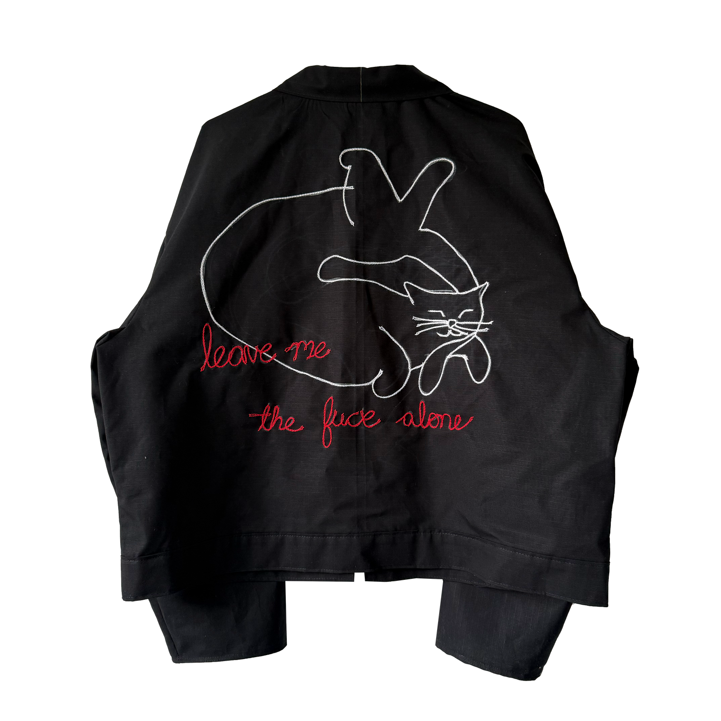 August 16th 2025 (Leave Me The Fuck Alone) - One Of A Kind Chain Stitched Jacket