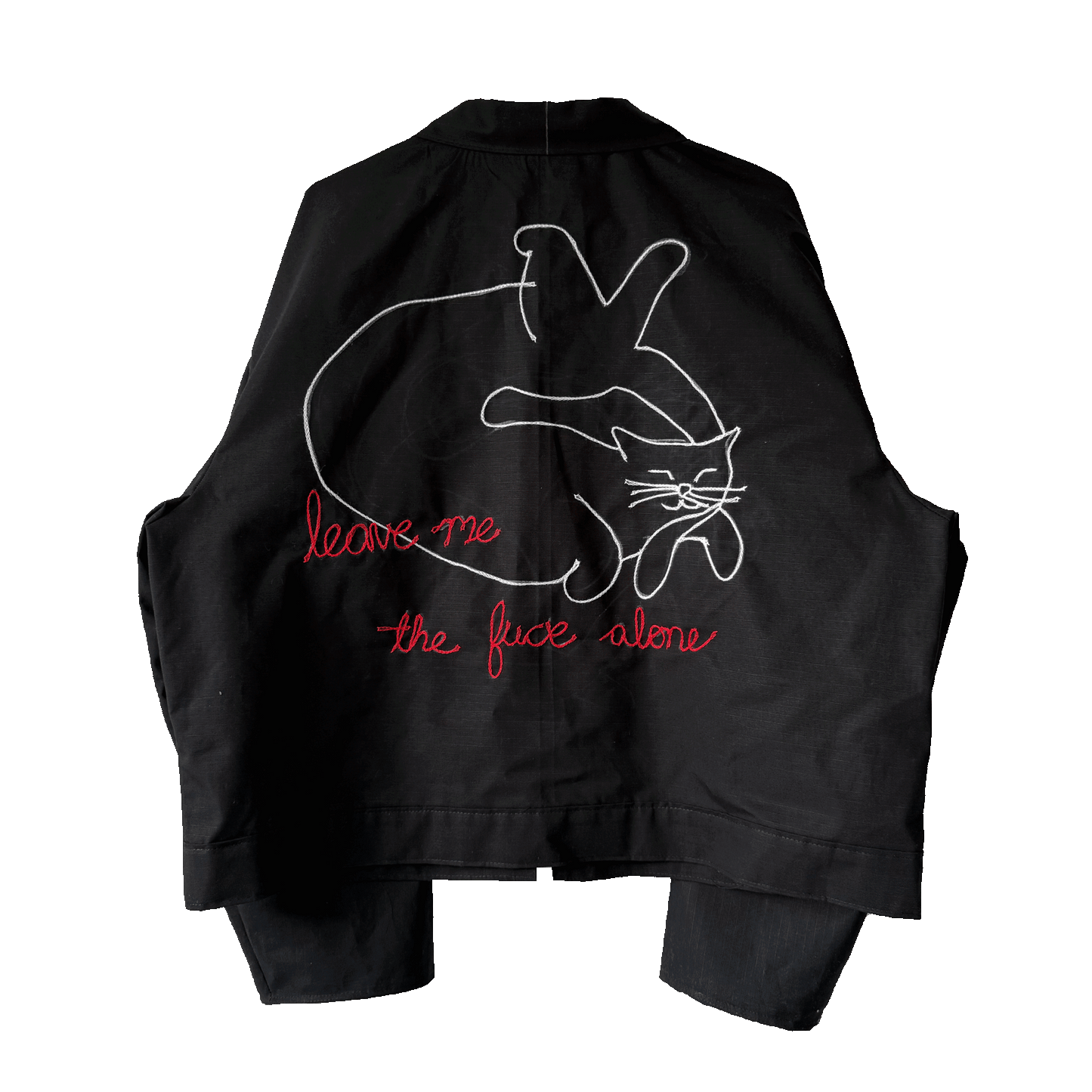 August 16th 2025 (Leave Me The Fuck Alone) - One Of A Kind Chain Stitched Jacket