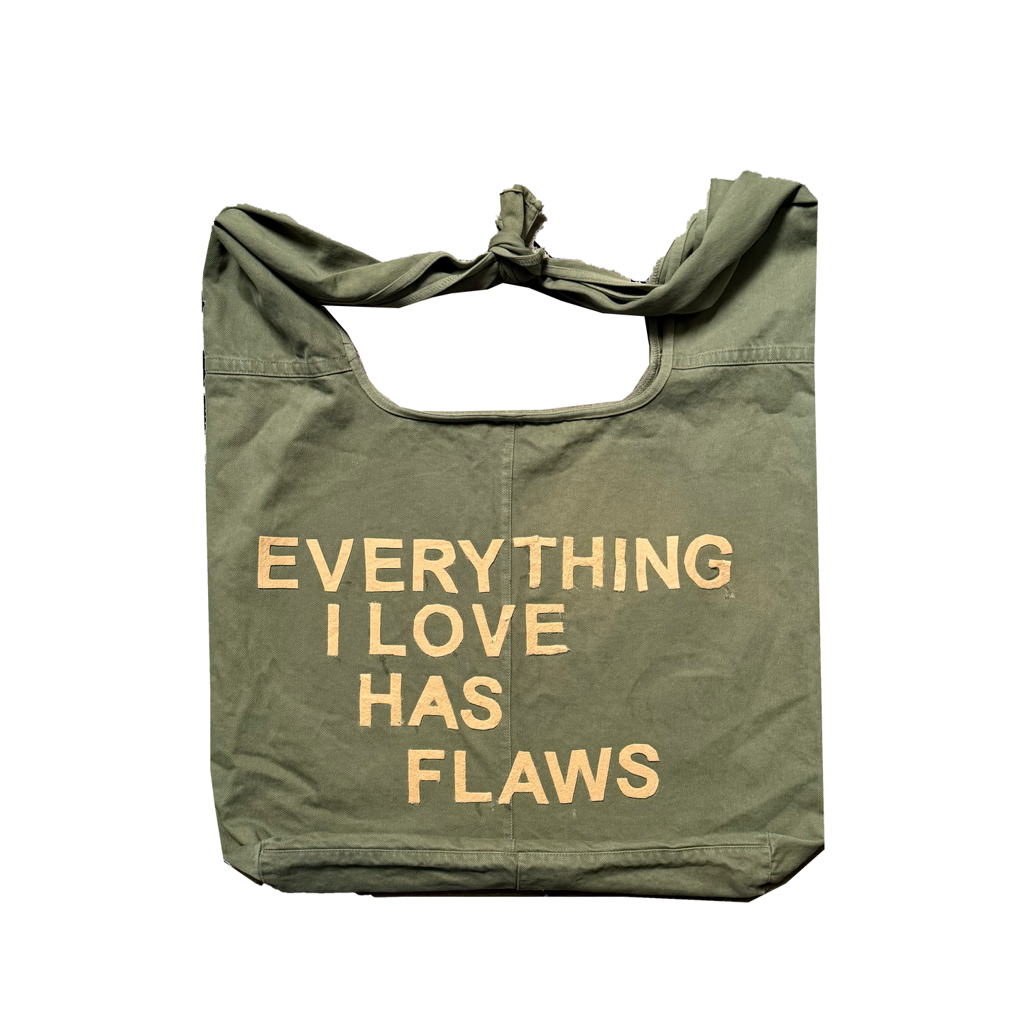 Everything I Love Has Flaws - Knot Tote Bag