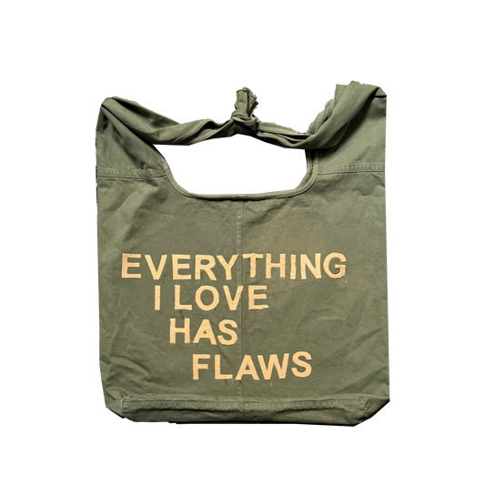 Everything I Love Has Flaws - Knot Tote Bag