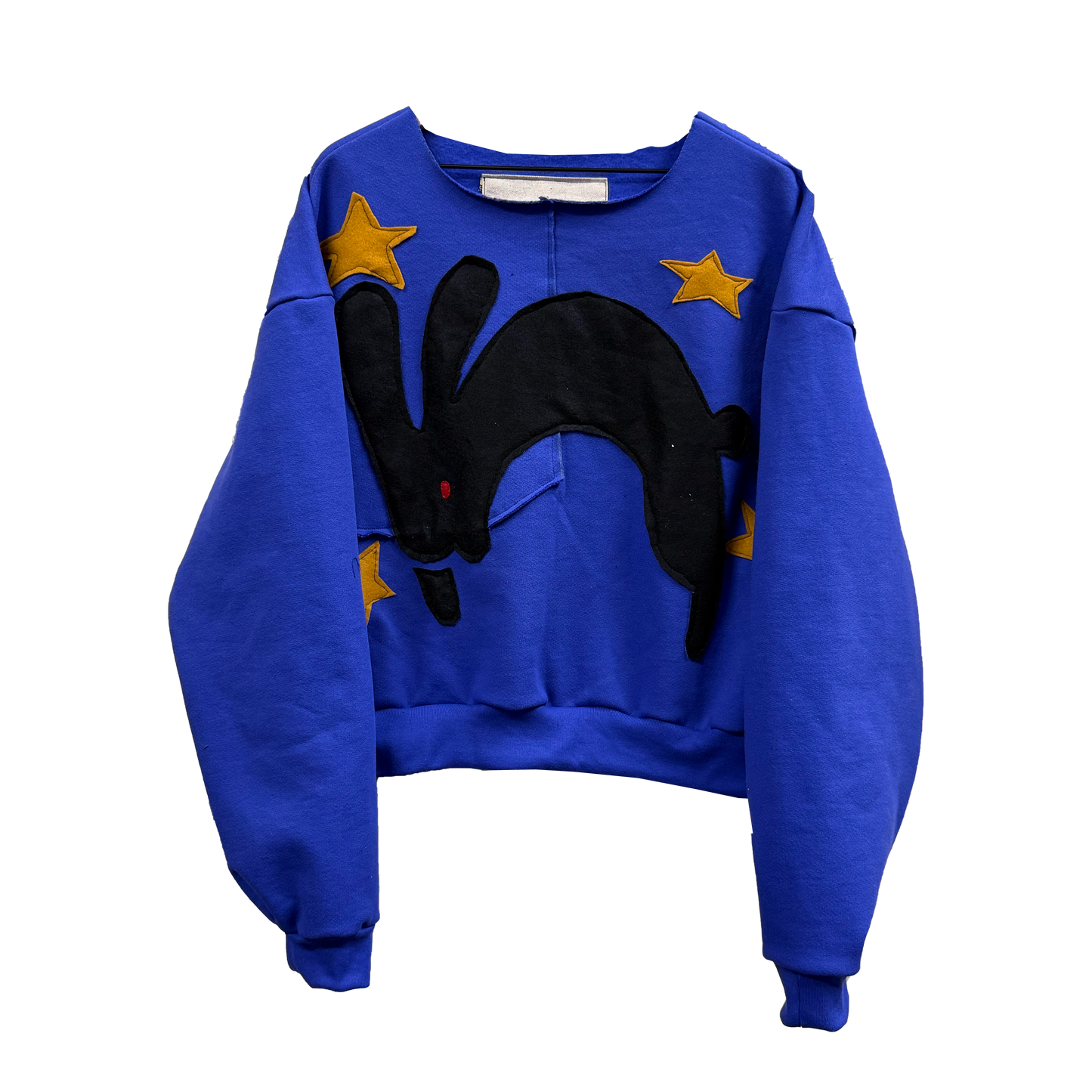 Gold Hopper - 1/1  Periwinkle Raw Neck Crewneck