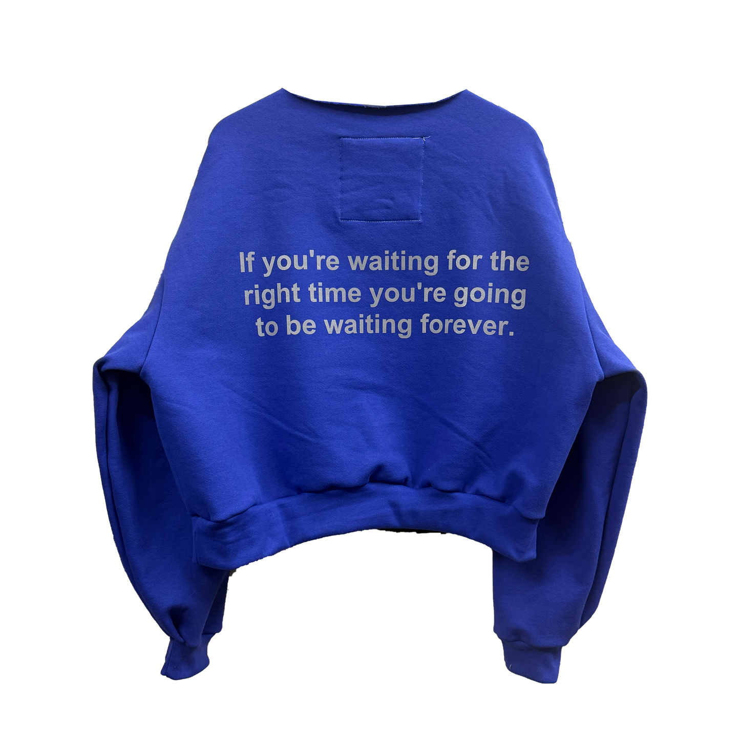 Gold Hopper - 1/1  Periwinkle Raw Neck Crewneck