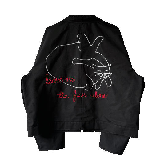 August 16th 2025 (Leave Me The Fuck Alone) - One Of A Kind Chain Stitched Jacket