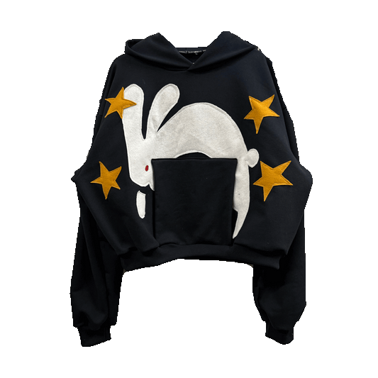 Pocket Bunny - 1/1  Handmade Hoodie