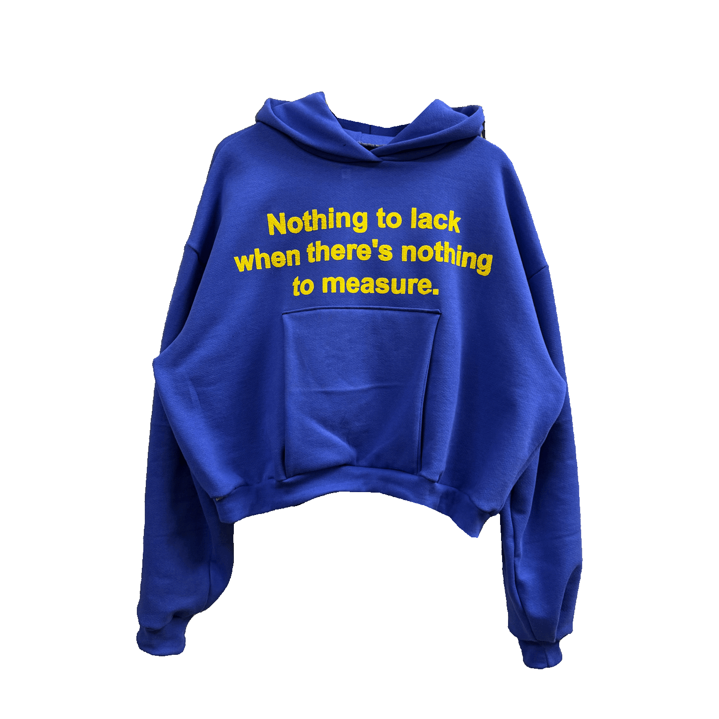 Nothing To Lack - 1/1  Handmade Heavy Fleece Hoodie (Periwinkle)
