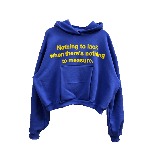 Nothing To Lack - 1/1  Handmade Heavy Fleece Hoodie (Periwinkle)