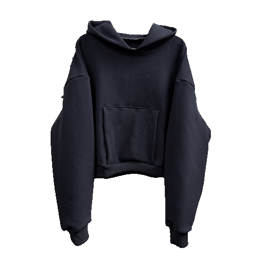 Washed Black - Handmade Heavy French Terry Hoodie