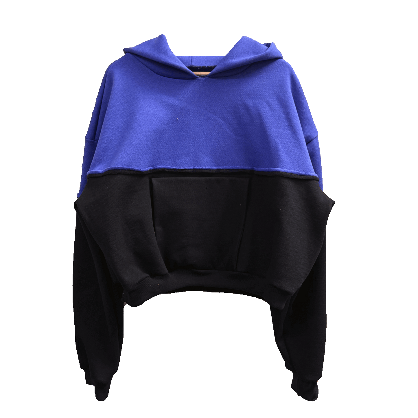 1/3rd Circle Split B - 1/1  Handmade Heavy Fleece Hoodie