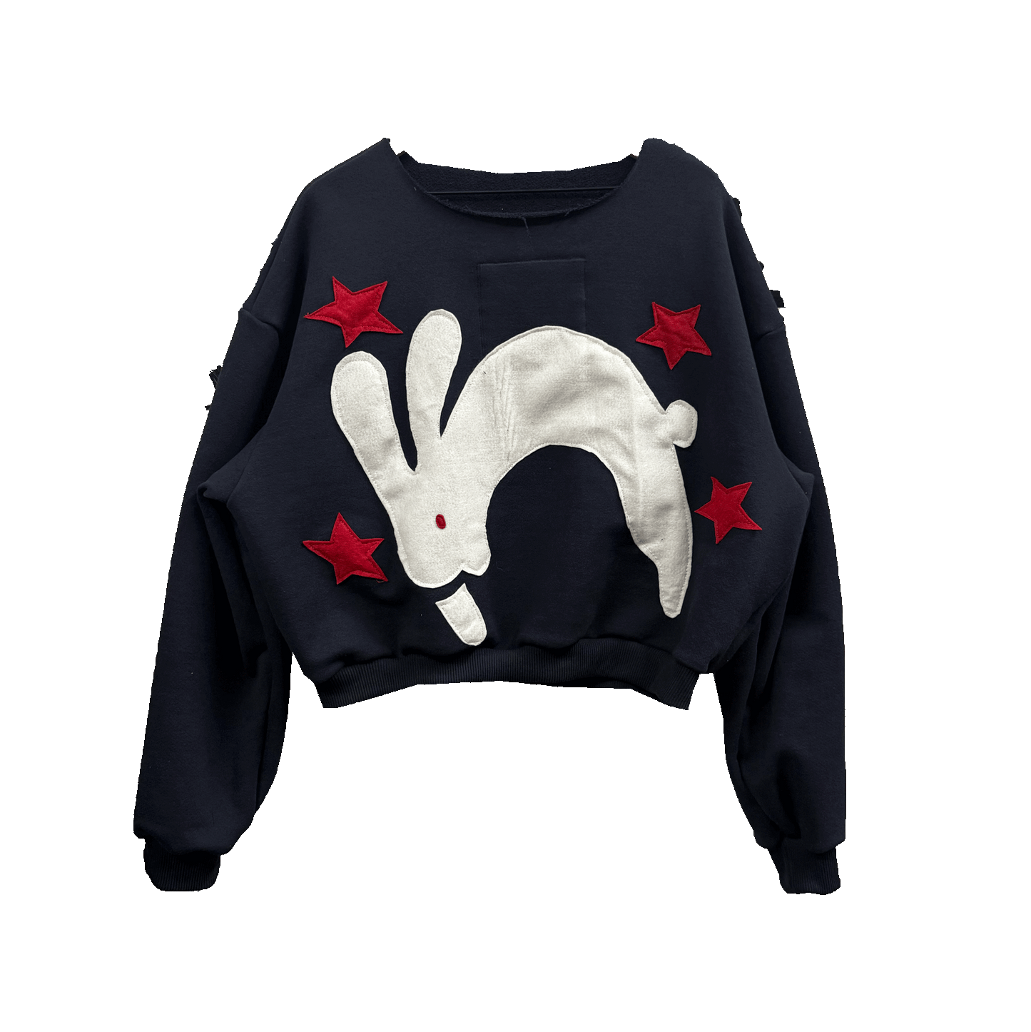 Red Hopper - 1/1  Washed Black Crewneck