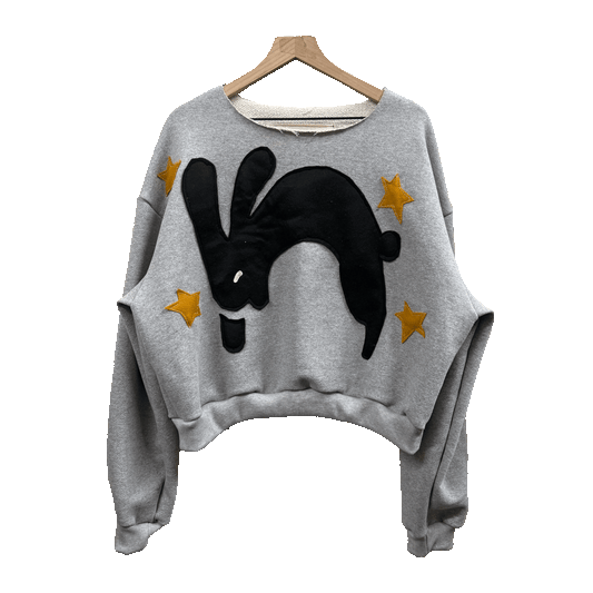 Hopper -  Heather French Terry Raw Neck Crewneck